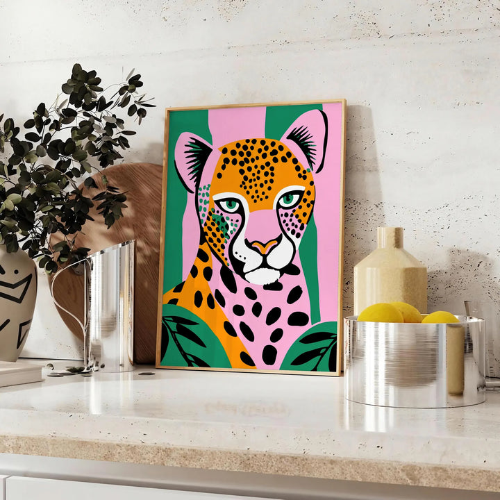 Jaguar Animal Popular Wall Art Travel Poster High Quality Frame Premium Print Home Decor Color