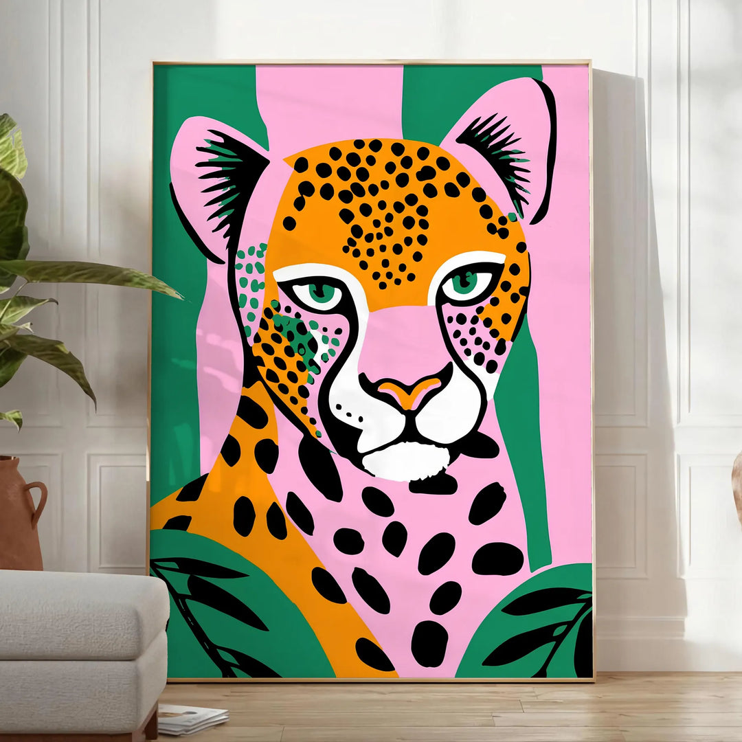 Jaguar Animal Popular Wall Art Travel Poster High Quality Frame Premium Print Home Decor Color