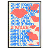 space Jaime Le Soleil maximalist poster vibrant white green design burst creativity room wall art unique gift artwork available various dimensions A4 cm A0