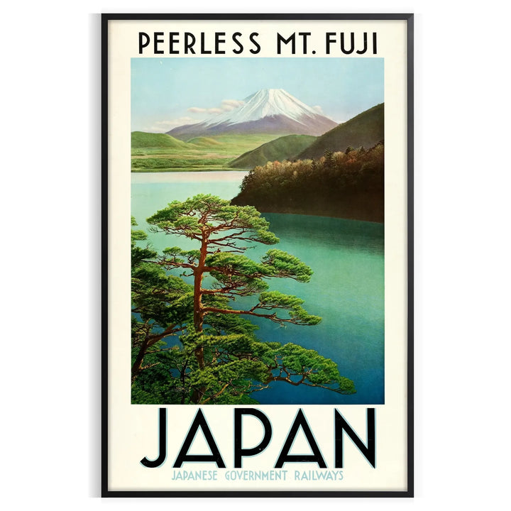 Japon Mont Fuji Affiche de voyage Art mural 