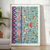 elegance Japan stunning vintage art poster vibrant orange blue hues wall enthusiasts unique gift artwork touch timeless style room print dimensions A4 cm A0