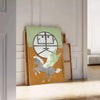allure Japanese art captivating green blue poster space unique wall exquisite gift stunning addition home decor available sizes A4 cm A0 today