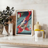 timeless elegance Japanese vintage poster rich brown green hues touch classic charm wall art collection unique gift space artwork