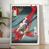 timeless elegance Japanese vintage poster rich brown green hues touch classic charm wall art collection unique gift space artwork