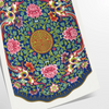 touch elegance space stunning Japanese vintage poster green blue hues wall art unique gift print timeless charm design sizes A4 cm A0