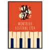 univers jazz affiche captivante couleurs noir vert idéal amateurs festivals musicaux cadeau parfait disponibles cm 50x70 60x80 A0