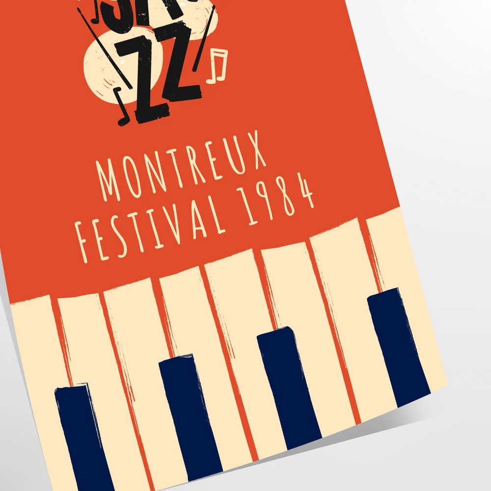 Jazz Festival Music Art Print Travel Poster High Quality Frame Premium Print Home Decor Color