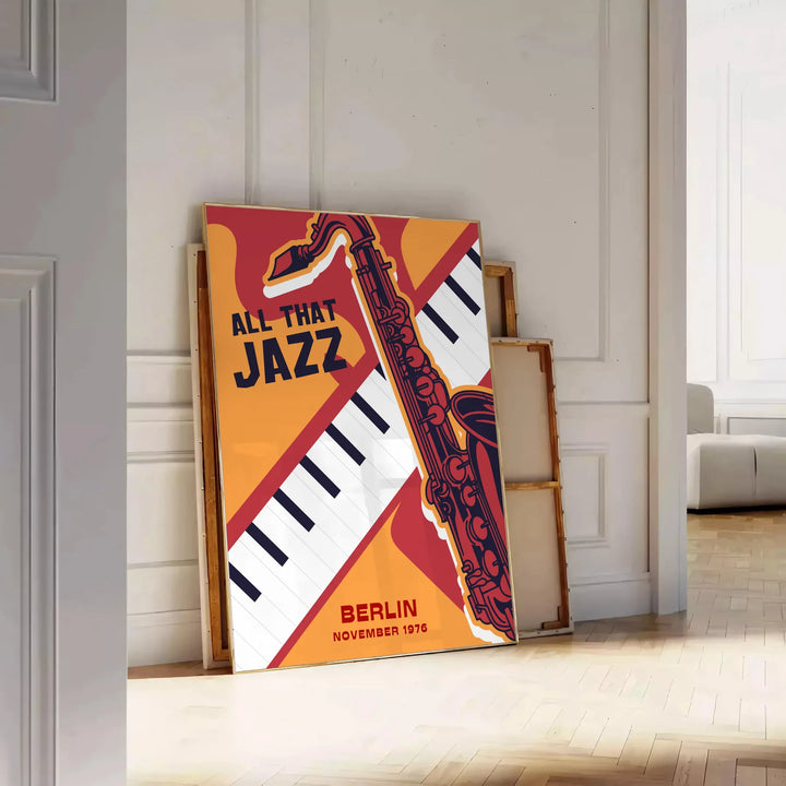 Jazz Festival Music Art Travel Poster High Quality Frame Premium Print Home Decor Color