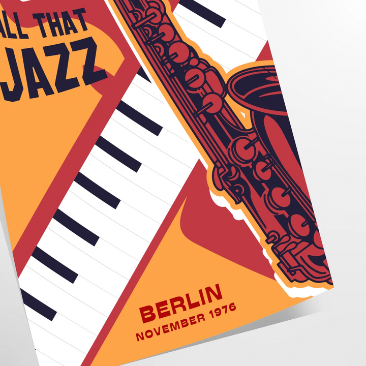 Jazz Festival Music Art Travel Poster High Quality Frame Premium Print Home Decor Color