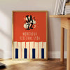 univers jazz affiche captivante couleurs noir vert idéal amateurs festivals musicaux cadeau parfait disponibles cm 50x70 60x80 A0