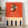 univers jazz affiche captivante couleurs noir vert idéal amateurs festivals musicaux cadeau parfait disponibles cm 50x70 60x80 A0