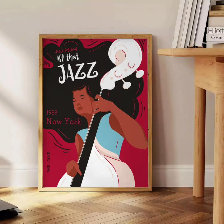 Jazz Festival Music Print Travel Poster High Quality Frame Premium Print Home Decor Color