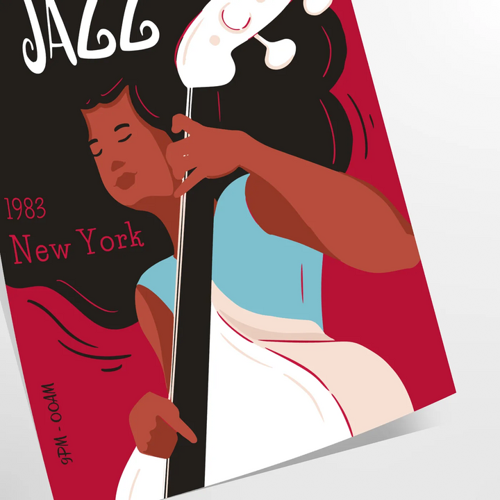 Jazz Festival Music Print Travel Poster High Quality Frame Premium Print Home Decor Color