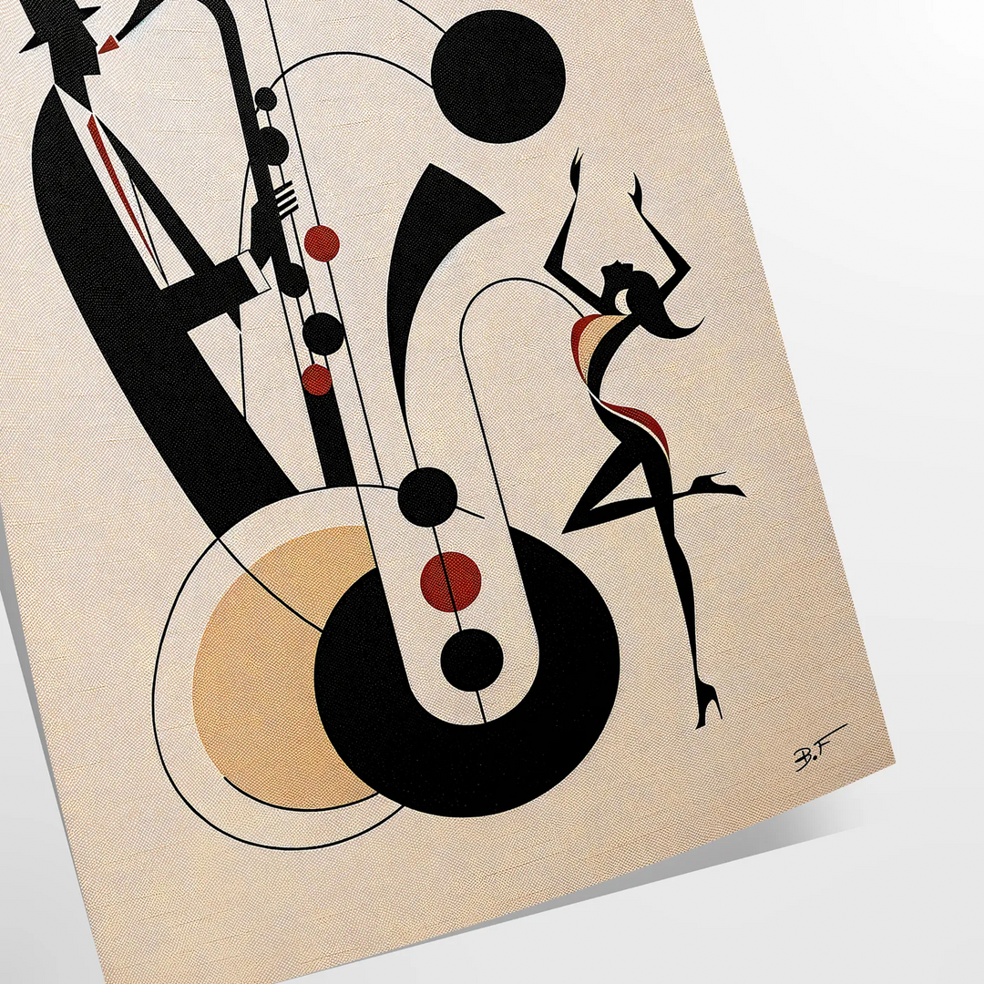 Jazz Music Dance Print 1 Travel Poster High Quality Frame Premium Print Home Decor Color