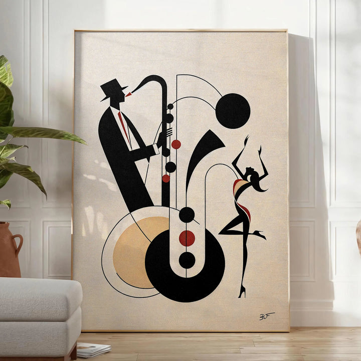 Jazz Music Dance Print 1 Travel Poster High Quality Frame Premium Print Home Decor Color