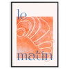 space vibrant Kitchen 47 poster striking blend orange blue hues captivating piece wall art ideal gift culinary enthusiasts sizes A4 cm A0 decor today