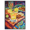space vibrant Kitchen 51 poster bold hues orange blue wall art ideal gift culinary enthusiasts array dimensions A4 cm A0 decor today