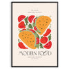 space vibrant Kitchen 69 poster green orange hues wall art unique gift eye artwork zest dining area various sizes A4 cm A0