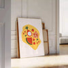 culinary space Kitchen 101 poster vibrant green orange hues eye wall art perfect gift cooking enthusiasts exclusive print sizes such A4 cm A0