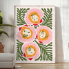 kitchen vibrant 107 poster bold green orange hues lively touch artwork perfect wall art addition unique gift culinary lovers various print sizes A4 cm A0