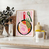 kitchen decor 110 poster bold black orange design wall art unique gift vibrant artwork space multiple sizes A4 cm A0