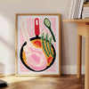 kitchen decor 110 poster bold black orange design wall art unique gift vibrant artwork space multiple sizes A4 cm A0