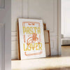 space Kitchen 41 Art Poster vibrant yellow orange hues captivating print perfect wall addition unique gift enthusiast style