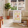 space Kitchen 41 Art Poster vibrant yellow orange hues captivating print perfect wall addition unique gift enthusiast style
