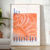 space vibrant Kitchen 47 poster striking blend orange blue hues captivating piece wall art ideal gift culinary enthusiasts sizes A4 cm A0 decor today