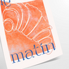 space vibrant Kitchen 47 poster striking blend orange blue hues captivating piece wall art ideal gift culinary enthusiasts sizes A4 cm A0 decor today