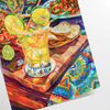 space vibrant Kitchen 51 poster bold hues orange blue wall art ideal gift culinary enthusiasts array dimensions A4 cm A0 decor today