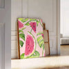 kitchen space vibrant 54 poster lively blend green red hues captivating wall art perfect gift splash color room unframed options style