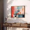 kitchen space vibrant 61 poster lively orange soothing blue tones captivating wall art perfect gift splash style creativity unframed options décor preferences