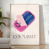 kitchen ambiance 67 Art Poster gray blue hues trendy wall perfect gift modern artwork variety sizes A4 cm A0