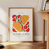 space vibrant Kitchen 69 poster green orange hues wall art unique gift eye artwork zest dining area various sizes A4 cm A0