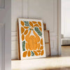 kitchen decor vibrant 75 poster greens oranges stunning wall art unique print thoughtful gift variety sizes A4 cm A0