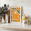 kitchen decor vibrant 75 poster greens oranges stunning wall art unique print thoughtful gift variety sizes A4 cm A0