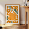 kitchen decor vibrant 75 poster greens oranges stunning wall art unique print thoughtful gift variety sizes A4 cm A0