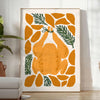 kitchen decor vibrant 75 poster greens oranges stunning wall art unique print thoughtful gift variety sizes A4 cm A0