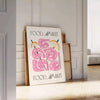 kitchen decor stylish 81 poster bold black vibrant orange tones wall art modern touch space unique gift striking artwork home print available
