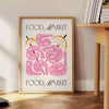 kitchen decor stylish 81 poster bold black vibrant orange tones wall art modern touch space unique gift striking artwork home print available