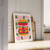 space vibrant Kitchen 82 poster lively blend green orange captivating wall art ideal gift splash color decor artwork unframed print personalized style