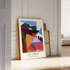 space La Ciota vintage travel art poster vibrant orange bold black hues eye wall perfect unique gift stylish addition own décor unframed edition style