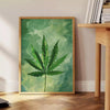 stunning leaf poster gray vibrant green tones perfect addition space wall art thoughtful gift decor captivating print sizes A4 cm A0