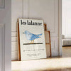 space Les Lalanne vintage poster elegant gray green hues wall art unique gift captivating artwork timeless charm room print enthusiasts