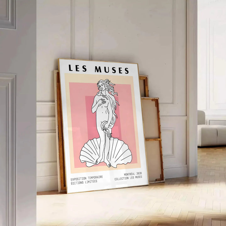 Les Muses Woman Graphic Print Travel Poster High Quality Frame Premium Print Home Decor Color