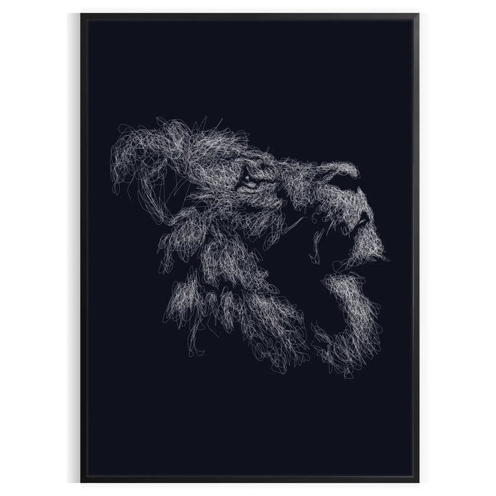 Lion Noir Art Animalier 