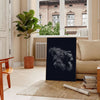 space striking lion black animal art poster vivid green accents wall print bold design unique gift personal statement piece standalone ready room