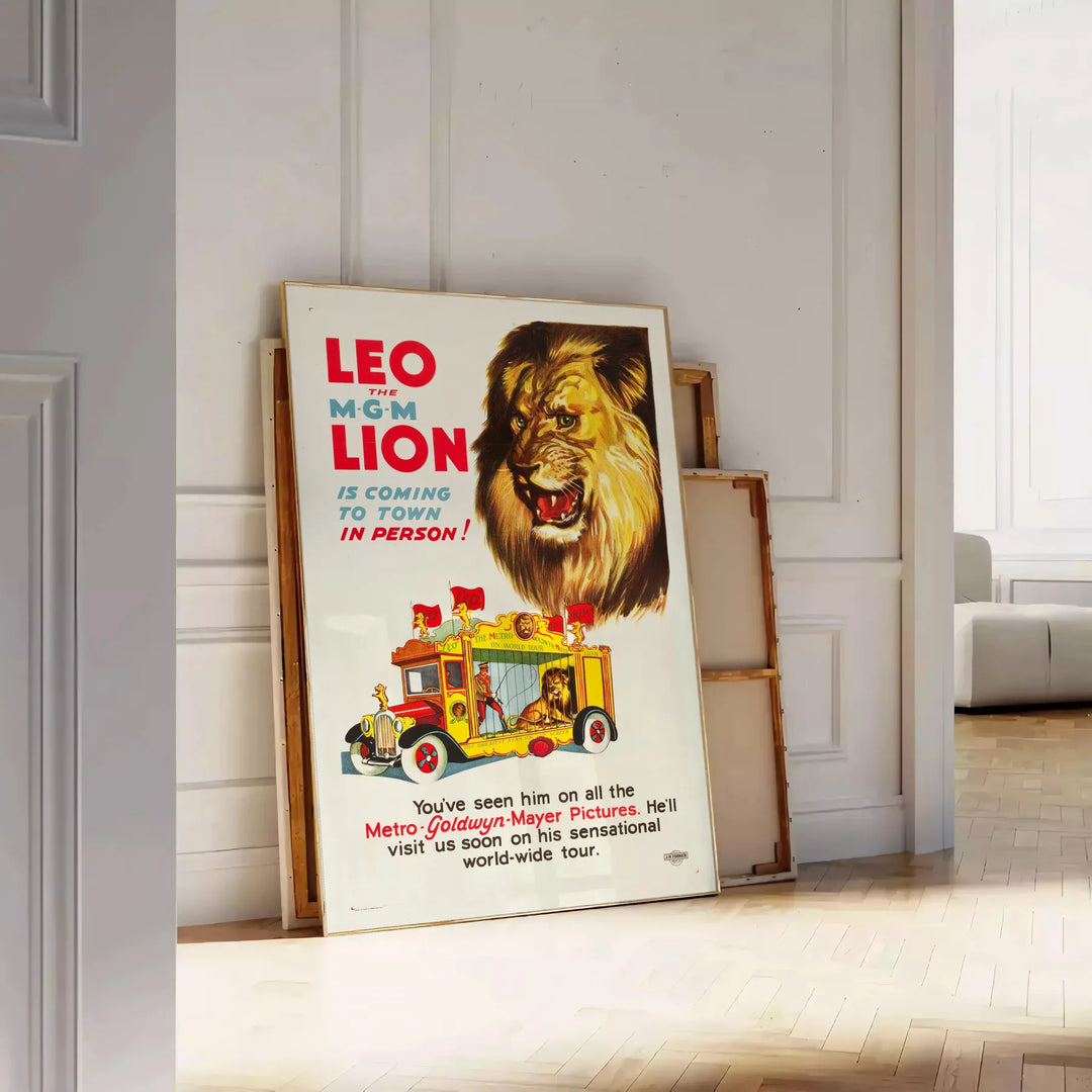 Lion Travel Poster Art Travel Poster High Quality Frame Premium Print Home Decor Color