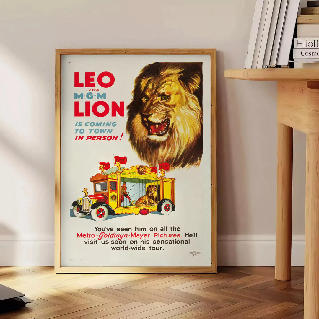 Lion Travel Poster Art Travel Poster High Quality Frame Premium Print Home Decor Color